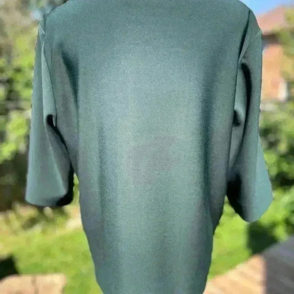 🧨By Malene  Birger Green Boxy Fall Top Business Casual🧨 - Picture 6 of 15